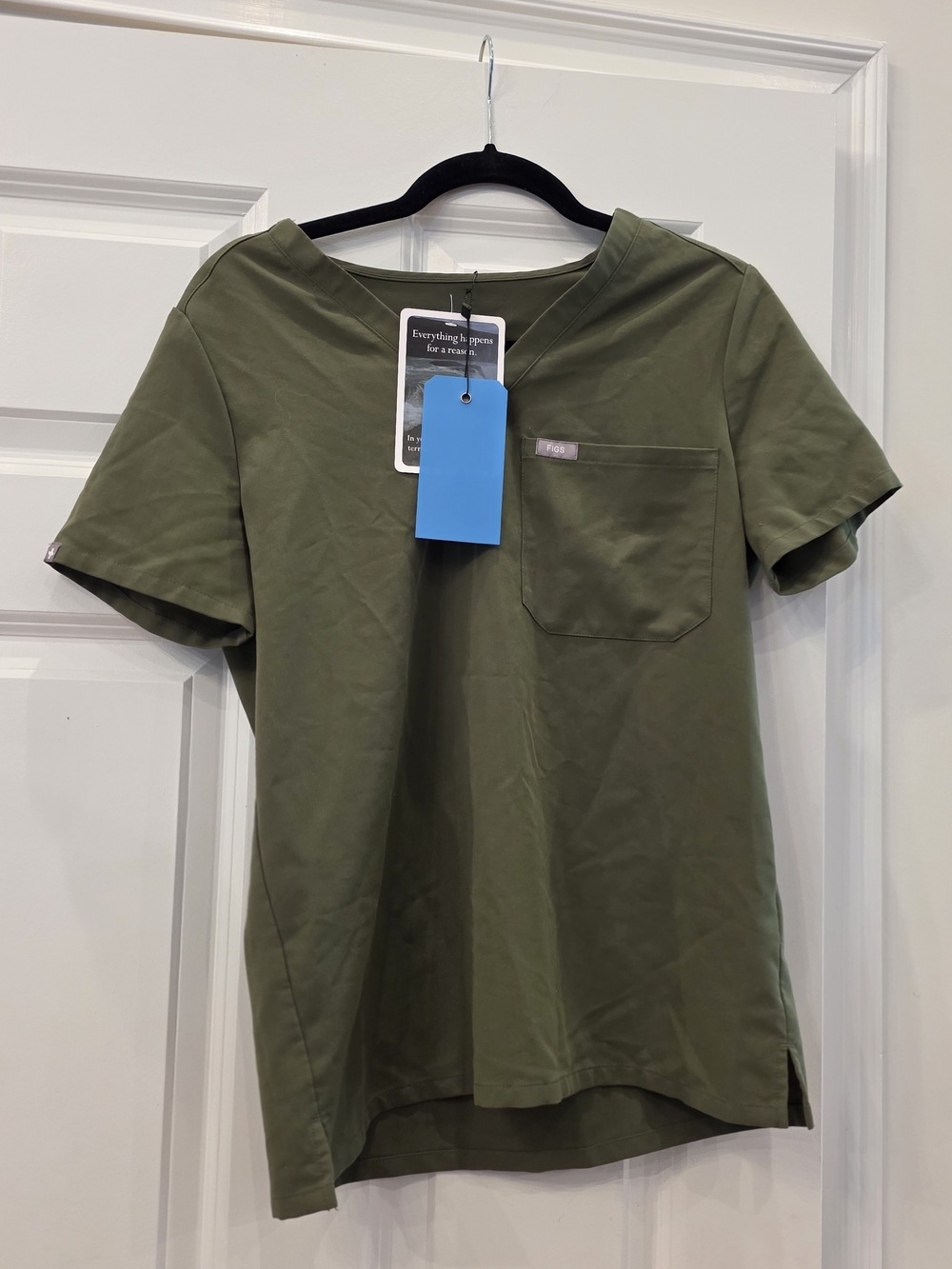 Figs Olive Green Catarina Scrub Top